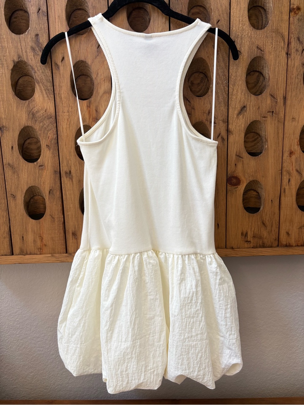 H&M Cream Ribbed Tank Dress - Picture 3 of 3